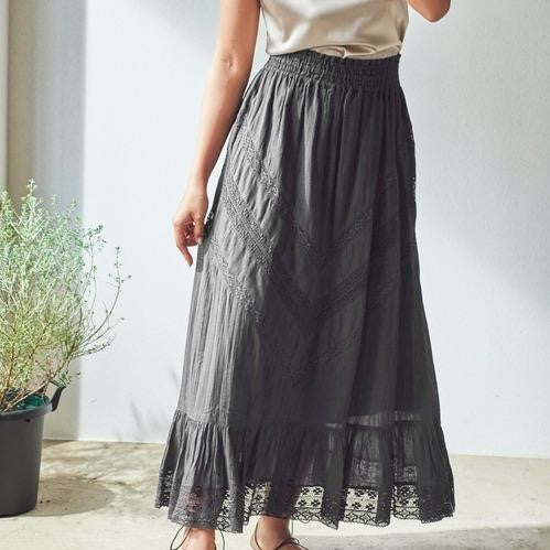 Gauze Lace Skirt