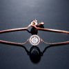 Simple Cubic Zirconia Round Adjustable Bracelet - Image 3
