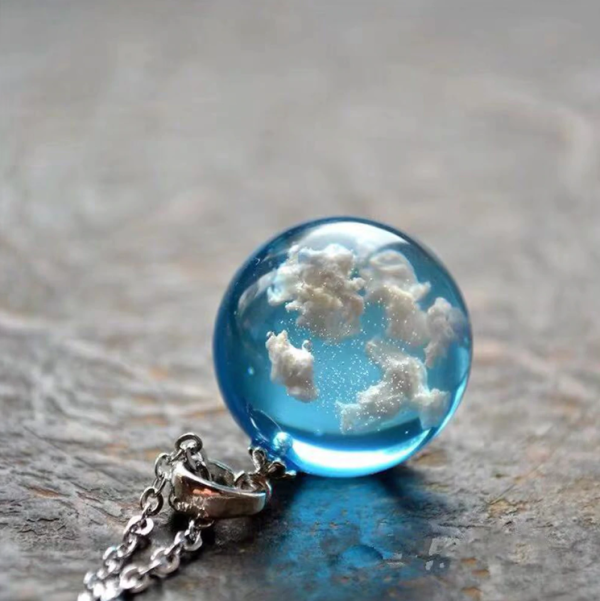 Transparent Moon Pendant Necklace - Image 5