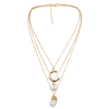 Multi Layered Pearl Choker Necklace - Image 3