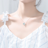 Blue Crystal Mermaid Pendant Necklace