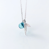 Blue Crystal Mermaid Pendant Necklace - Image 4
